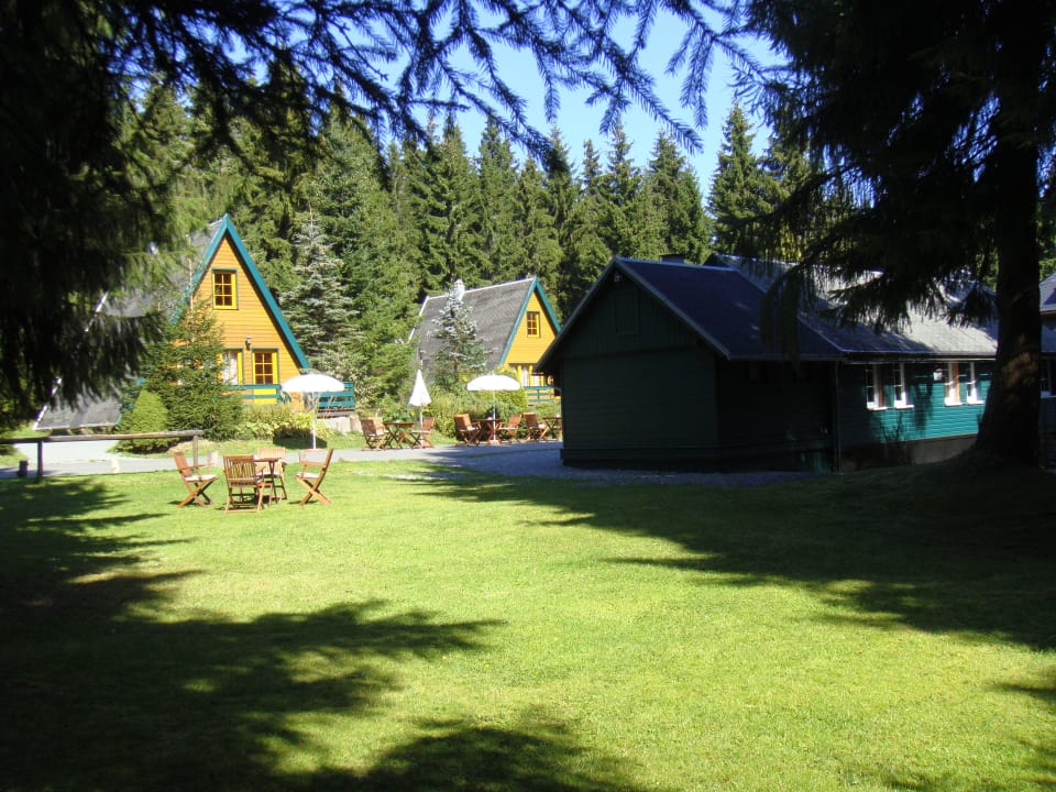 Biergarten Berggasthof Brand - Finnhütten & Ferienhäuser am Rennsteig