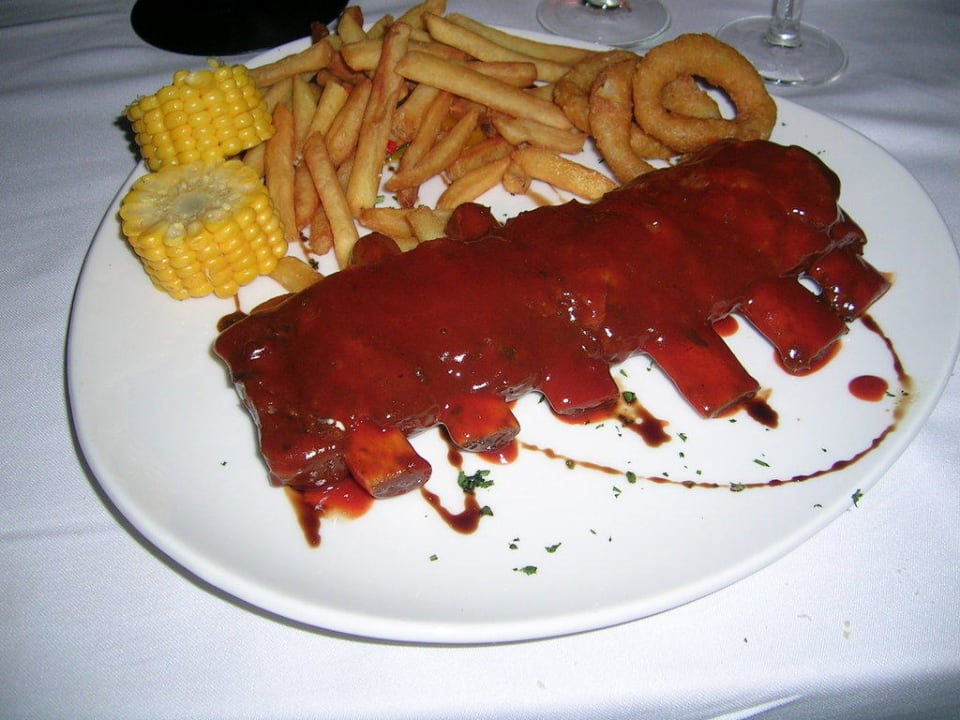 Hauptgericht im Steakhouse Catalonia Royal Bavaro - Adults only