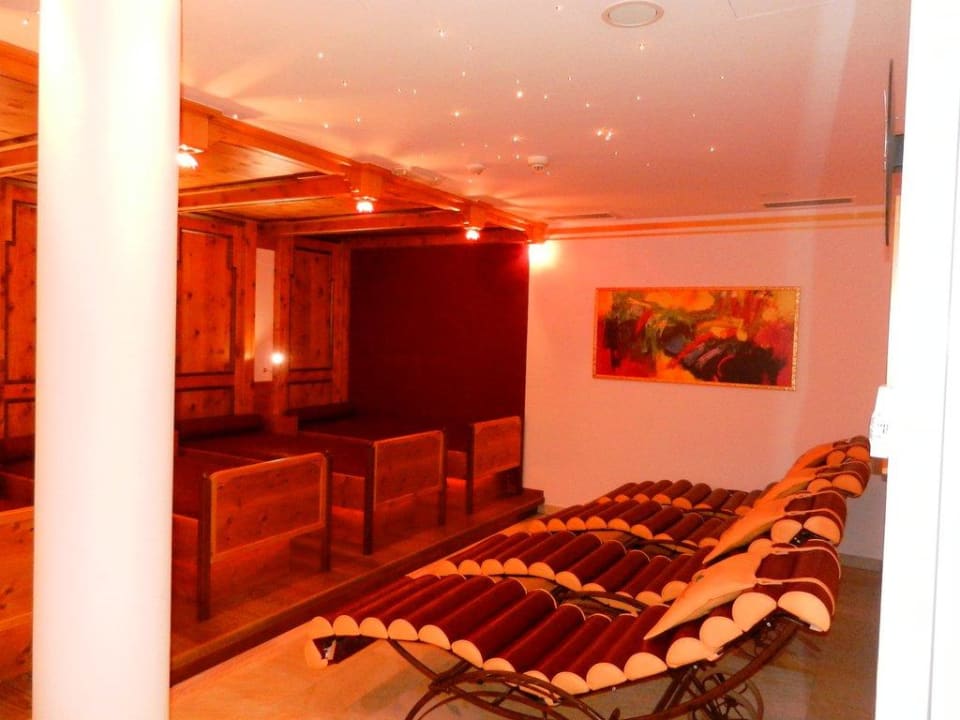 Ruheraum Sauna mit Wasserbetten Hotel Tauernhof