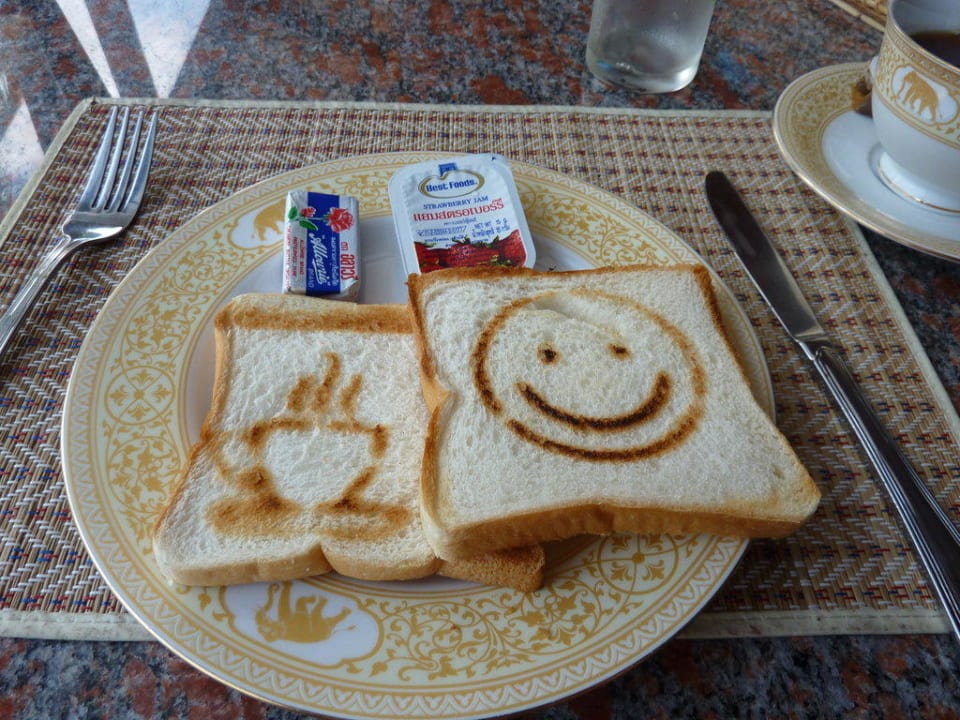 Ist das nicht ein schöner Morgengruß? Chaba Hotel