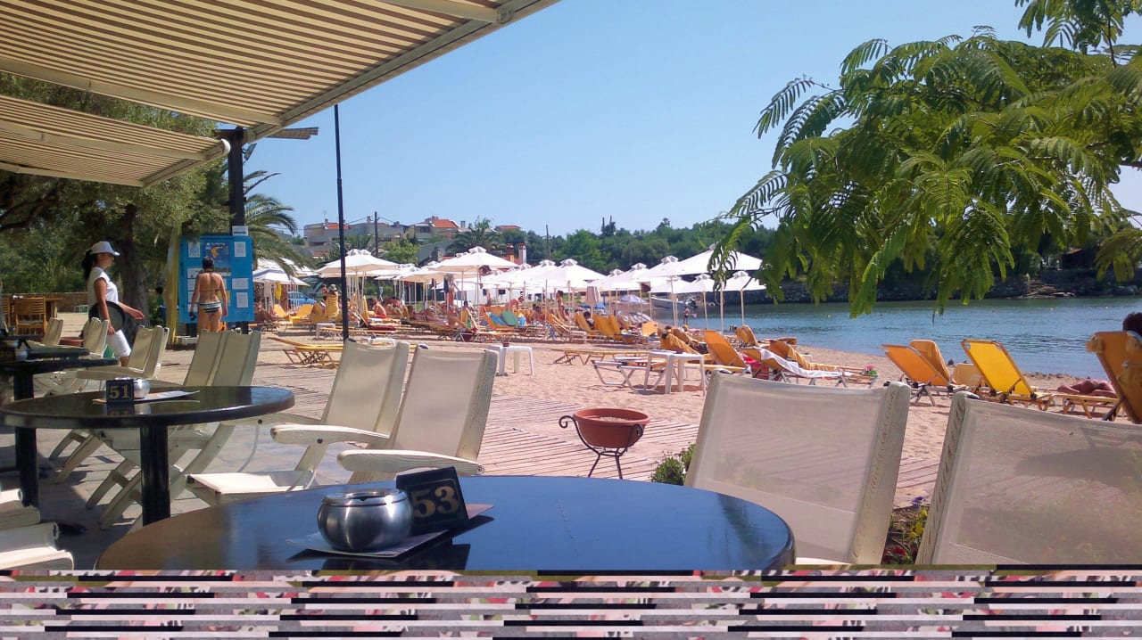 Hotelstrand vom Strandcafe Anthemus Sea Beach Hotel & Spa