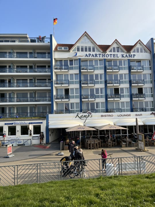 Außenansicht Strandhotel Duhnen / Aparthotel Kamp
