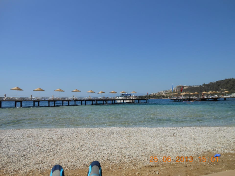 Widok na morze z plazy  Blue Dreams Resort & Spa