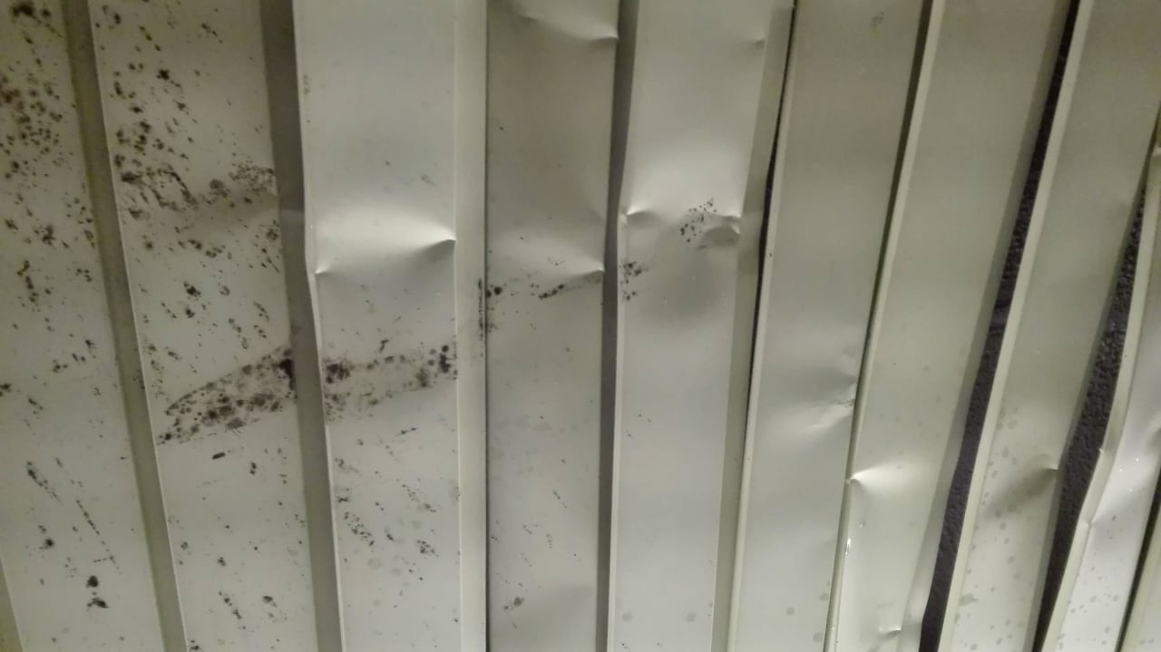 Die verschlimmerte und Kaputte Decke des Balkon htop Royal Star