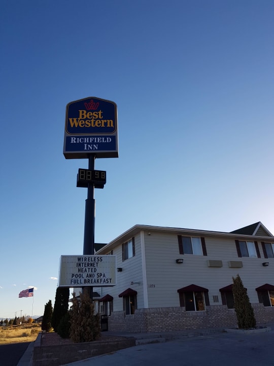 Erster Blick bei der Ankunft Best Western Hotel Richfield Inn