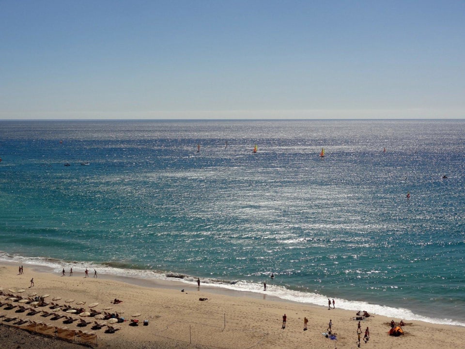 Ausblick vom Zimmer mit Meerblick. Club Jandia Princess