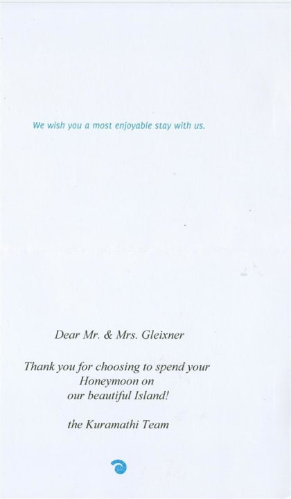 Welcome Kuramathi Maldives