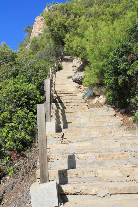 Treppen vom Badeplateau Sun Club Eldorado