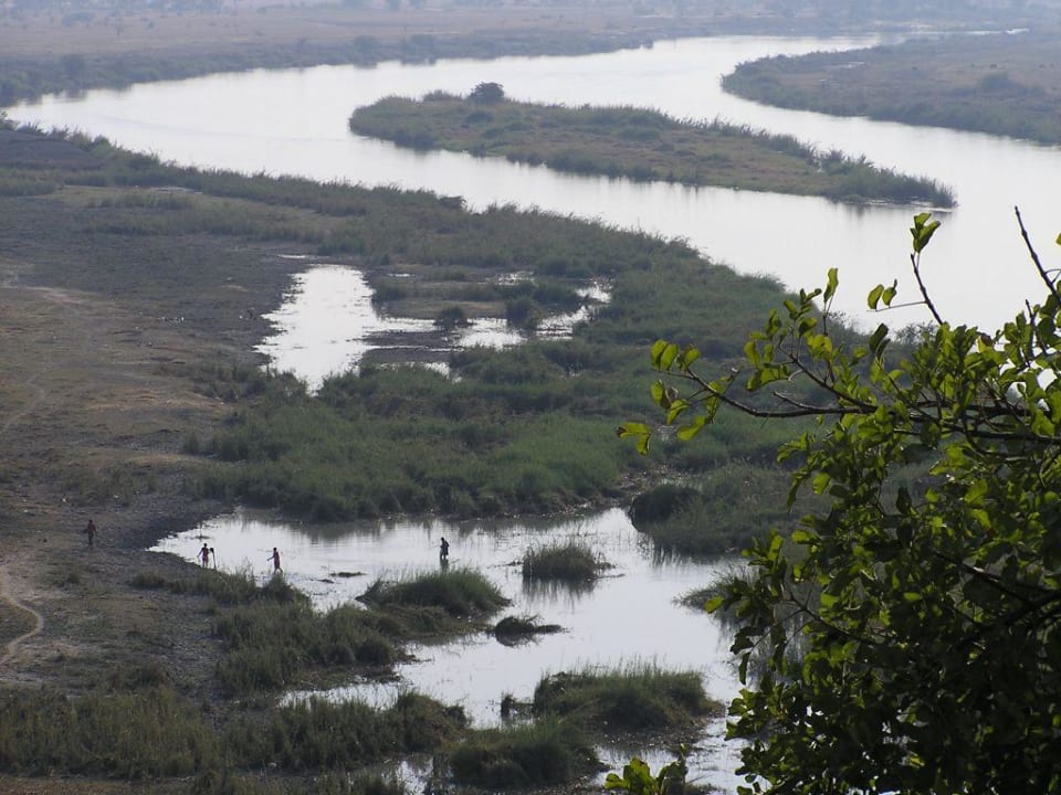 Aussicht von der Terrasse Hotel Kavango River Lodge
