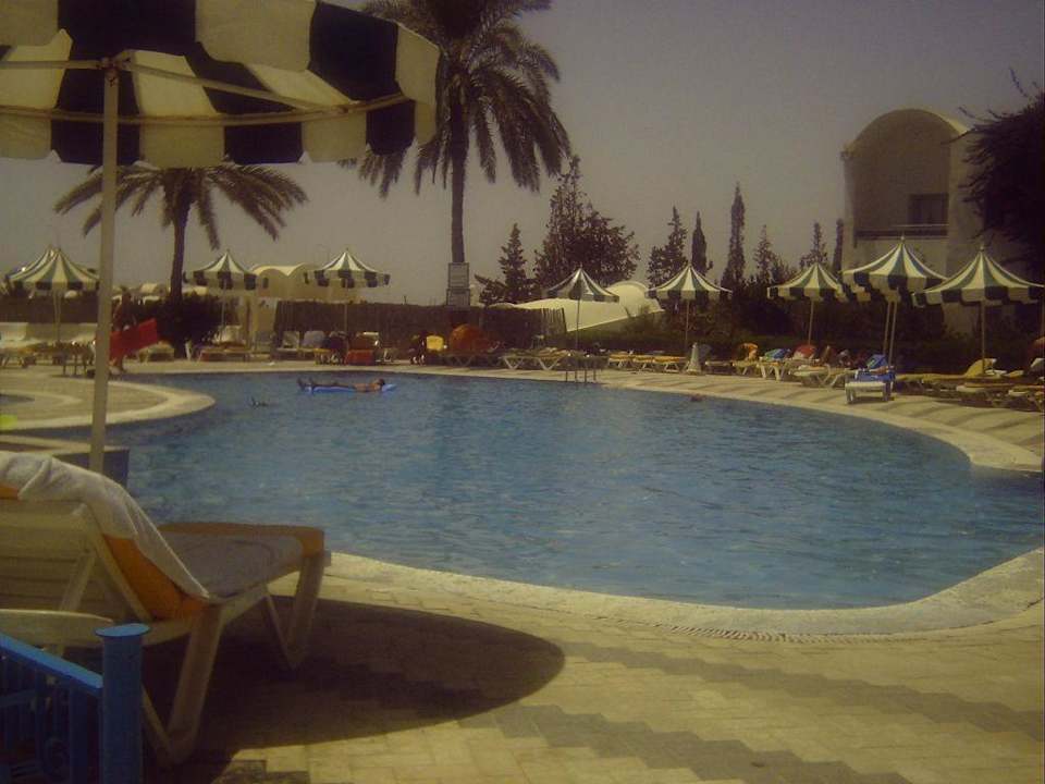 Der Pool am frühern Morgen! Hotel Homère Djerba