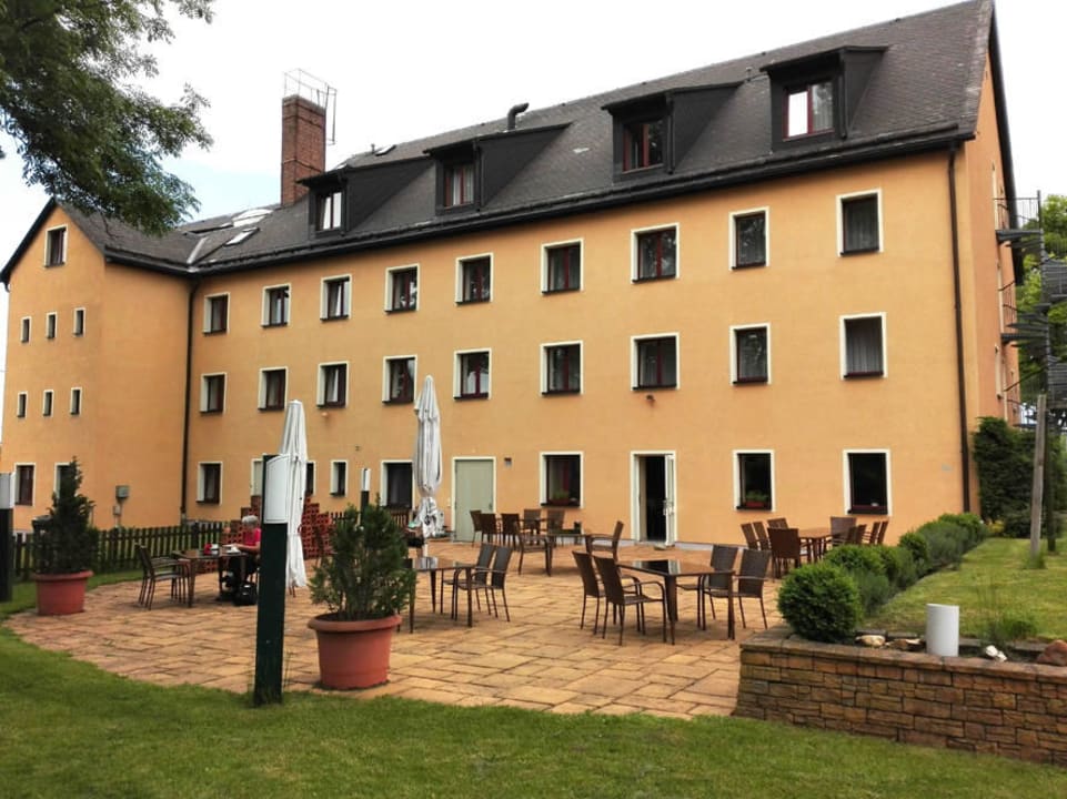 Grosse Terrasse Erzgebirgshotel Freiberger Höhe