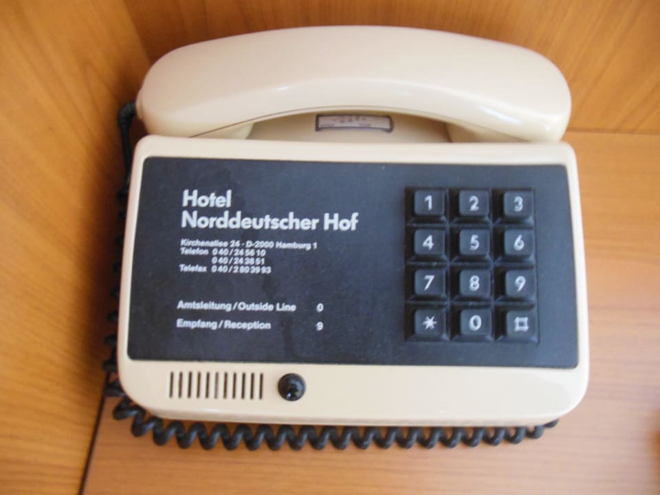 Modernes Telefon Hotel Norddeutscher Hof