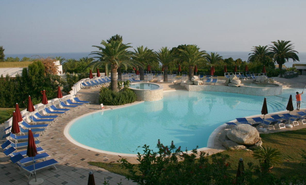 Blick vom Zimmer, Hauptgebäude Aldiana Club Rocca Nettuno Calabria