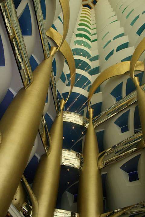 Blick nach oben Burj Al Arab