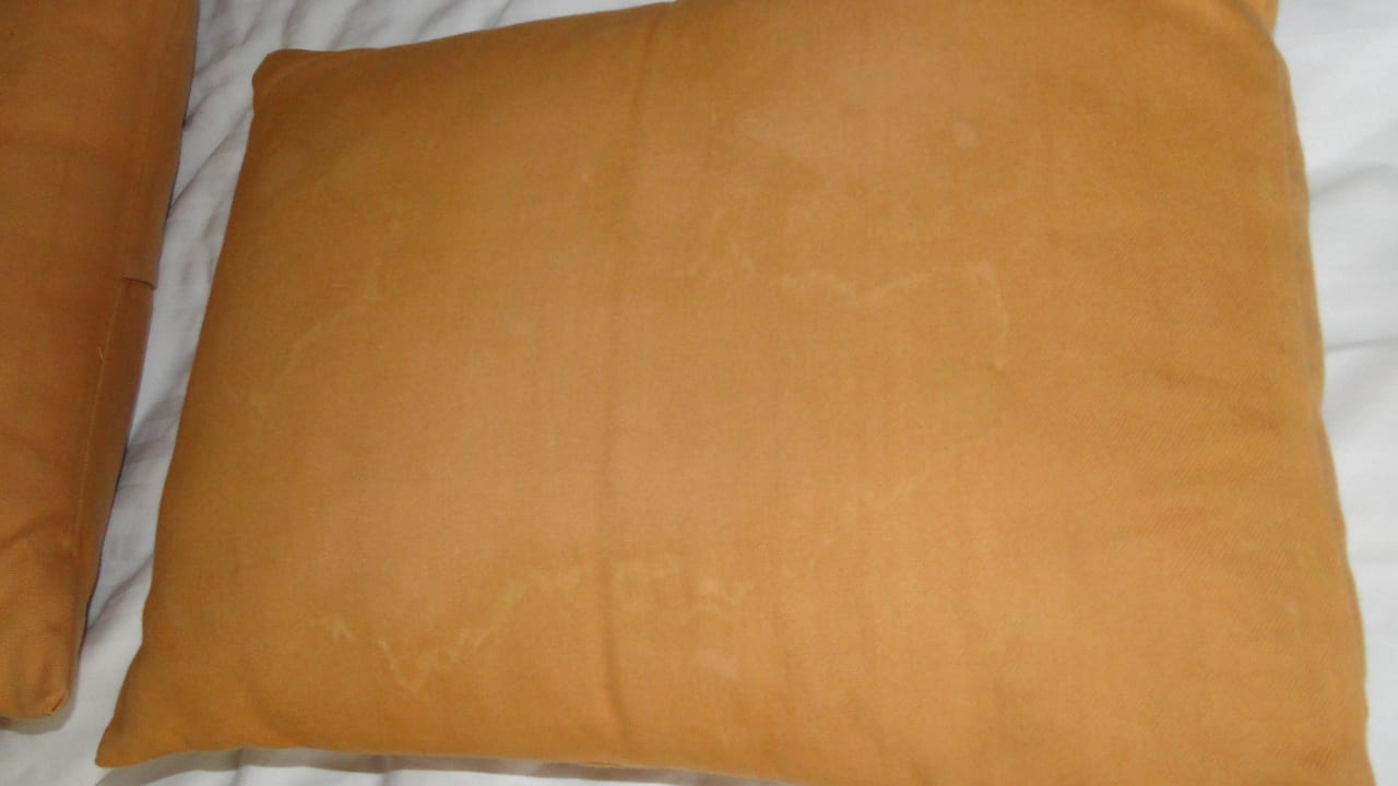 Schweissfleck auf Zierkissen Hotel Jetwing Sea