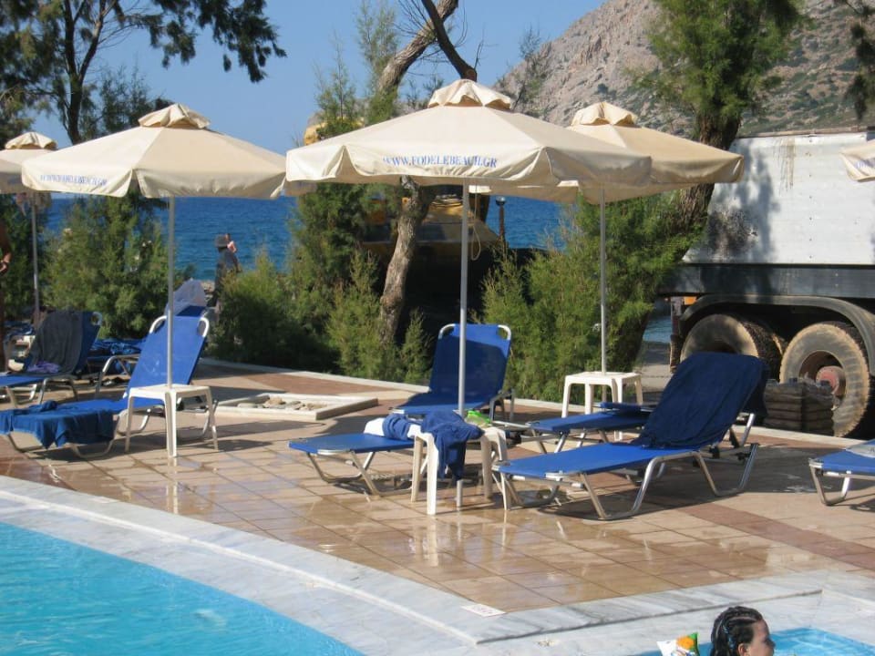 Die Teermaschine neben dem Pool Fodele Beach & Water Park Holiday Resort