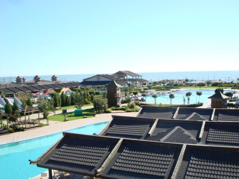 Ausblick vom Hauptrestaurant Limak Lara Deluxe Hotel & Resort