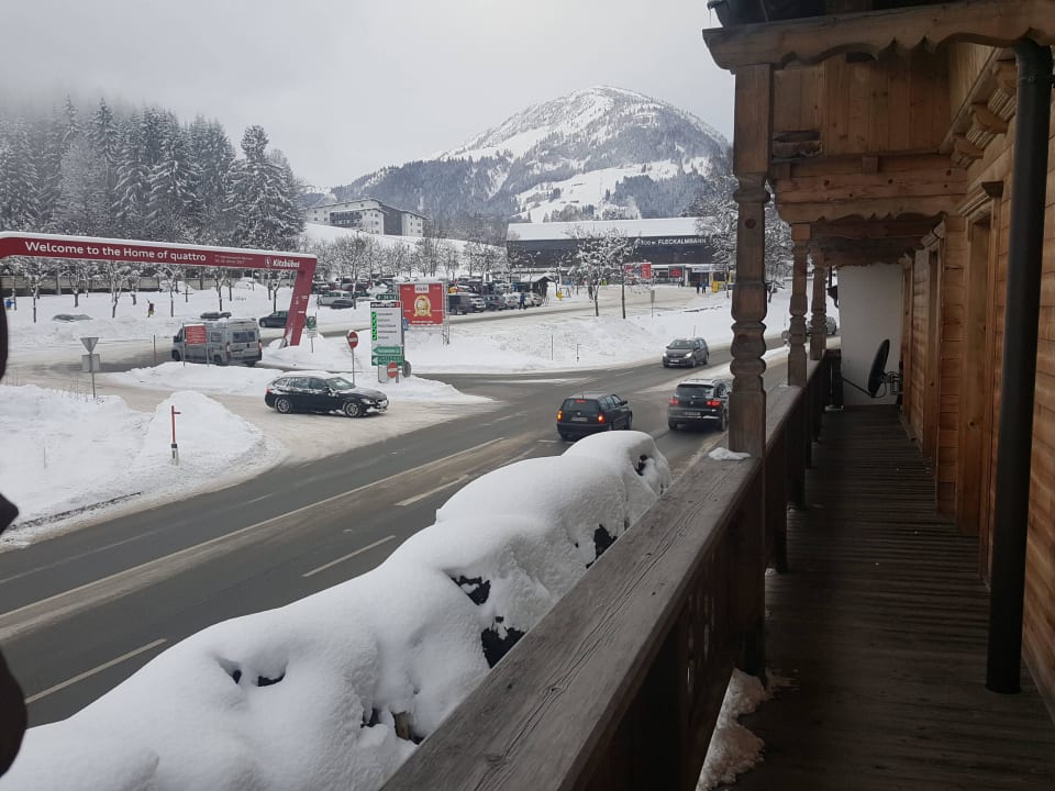 Blick Richtung Fleckalmbahn Pension Schösserhof