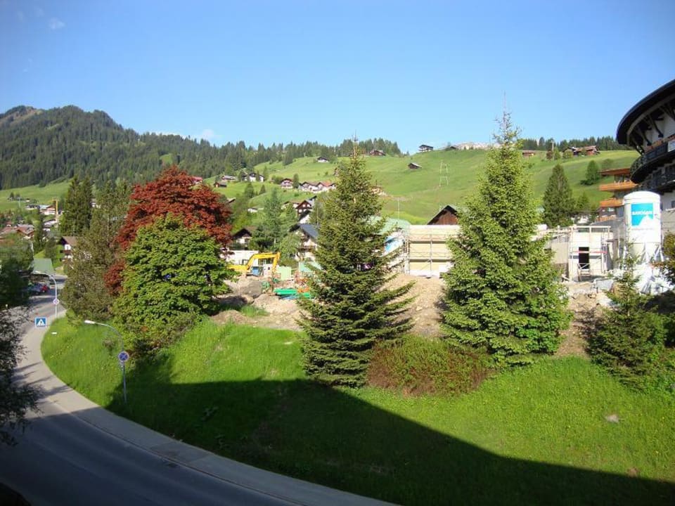 Blick aus unserem Zimmerfenster Verwöhn- und Wellnesshotel Walserhof