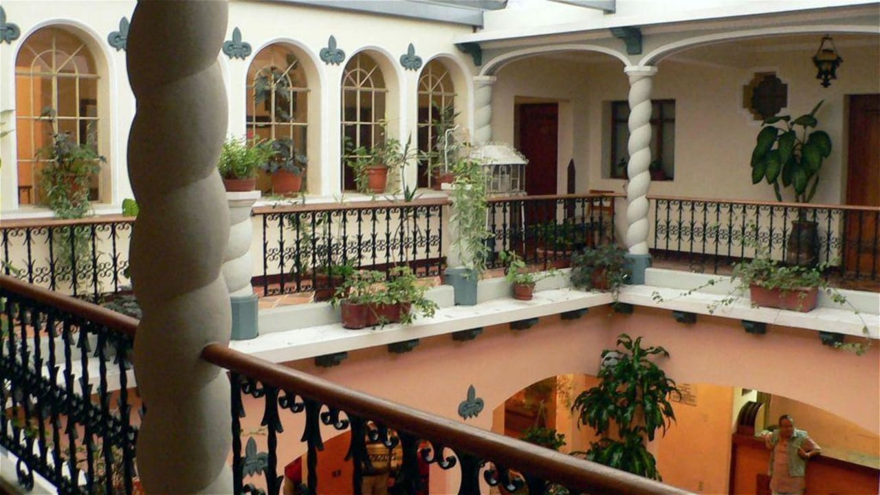 Innenhof Pension Bonifaz