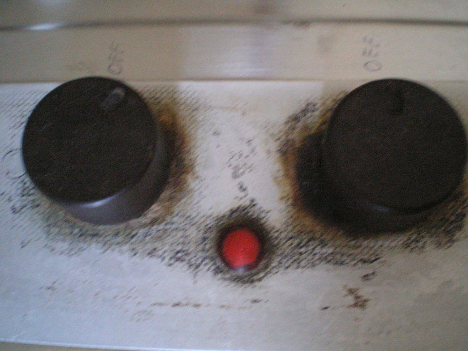 Herd von oben - einfach dreckig! HL Miraflor Suites Hotel