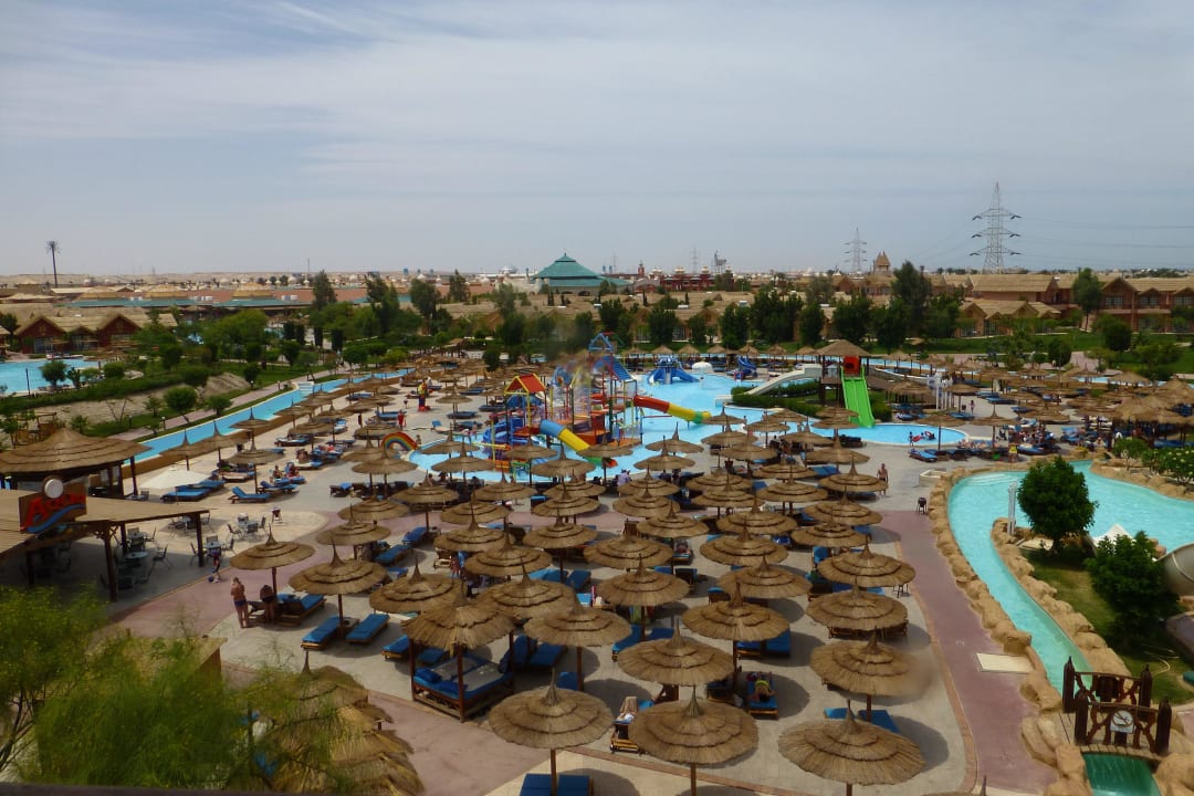Überblick über den Aquapark Richt. Kinderpool Pickalbatros Jungle Aqua Park Resort - Neverland Hurghada