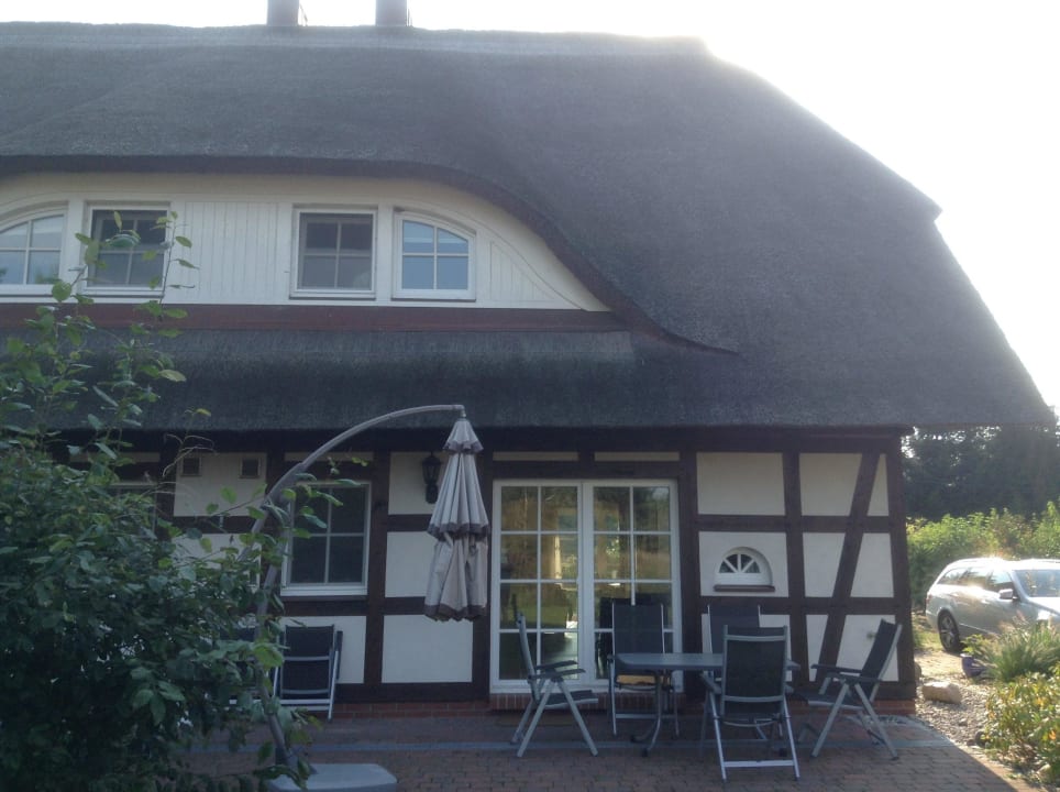 Hausansicht von hinten Haus am Strom 1c Fachwerkhaus im Lieper Winkel