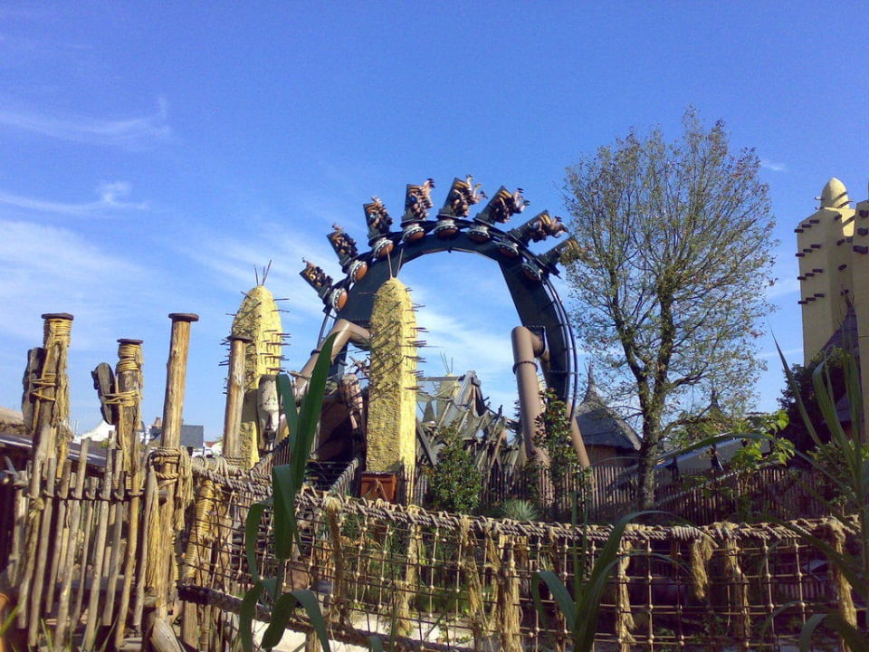 Das ist der Blick auf die "Black Mamba" Hotel Matamba - Phantasialand Erlebnishotel