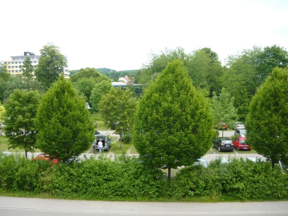 Blick zur Therme Gästezimmer Haus Disch