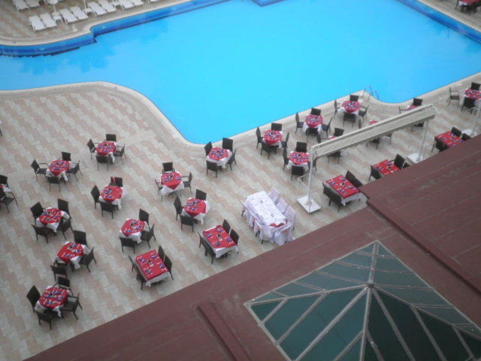 Blick von unserem Bakon Hotel Sultan of Side