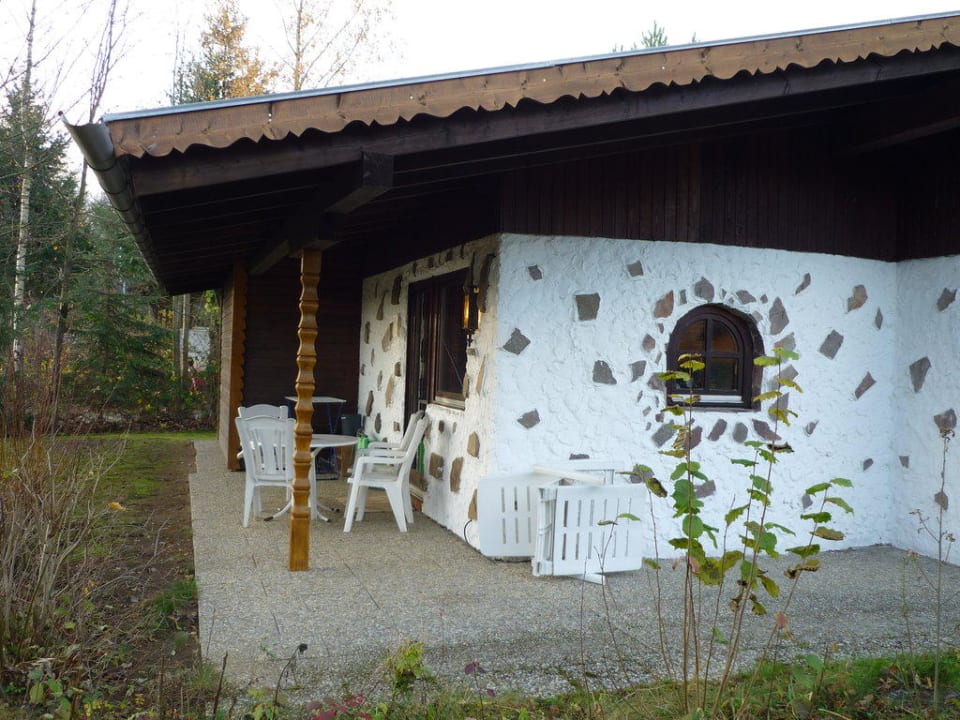 Ferienhaus von der Terrassenseite Feriendorf Ulrichsgrün