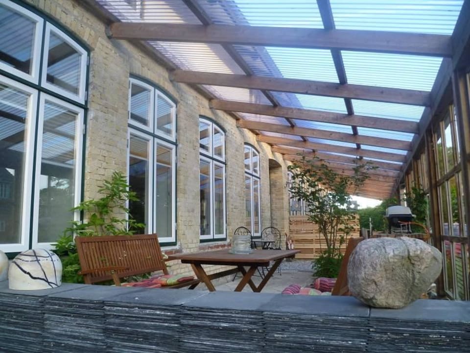 Terrasse der Ferienwohnung Putbrese-Hof