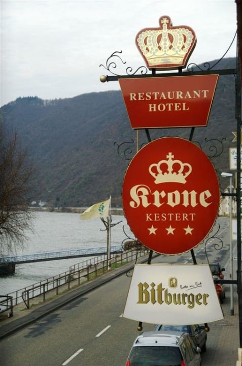 Blick auf Rhein Hotel Krone