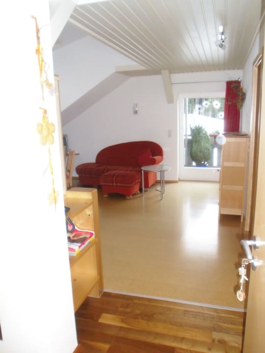 Blick Flur Richtung Wohnküche Ferienhof Weh