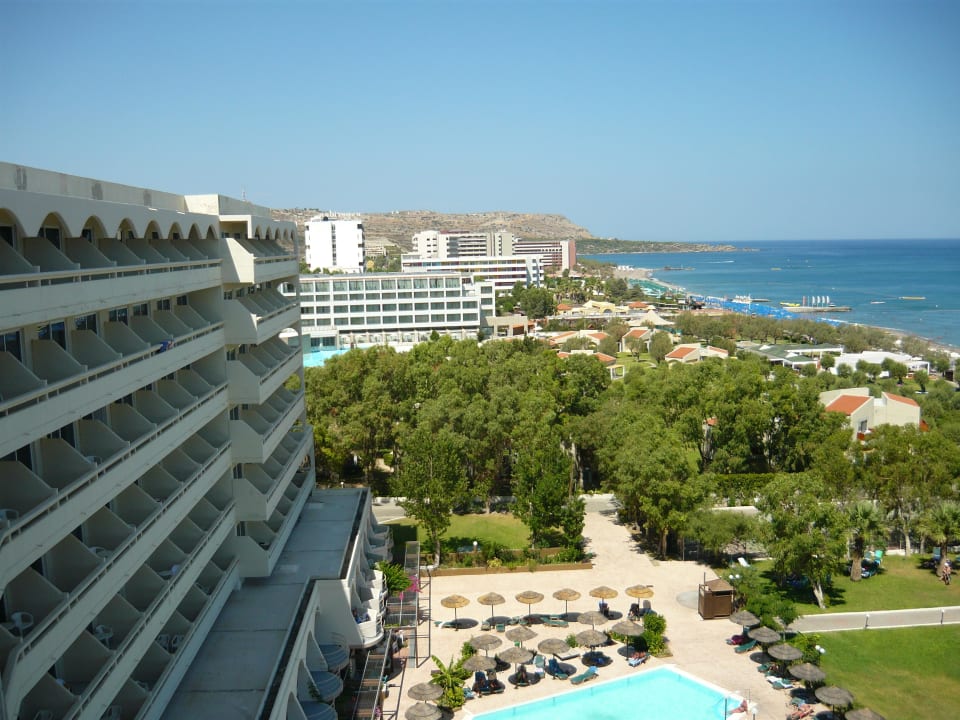 View from the balcony Olympos Beach Hotel