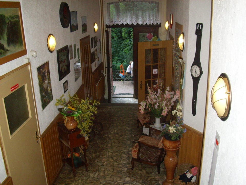 Eingangsbereich Pension Kleiner Waldkater