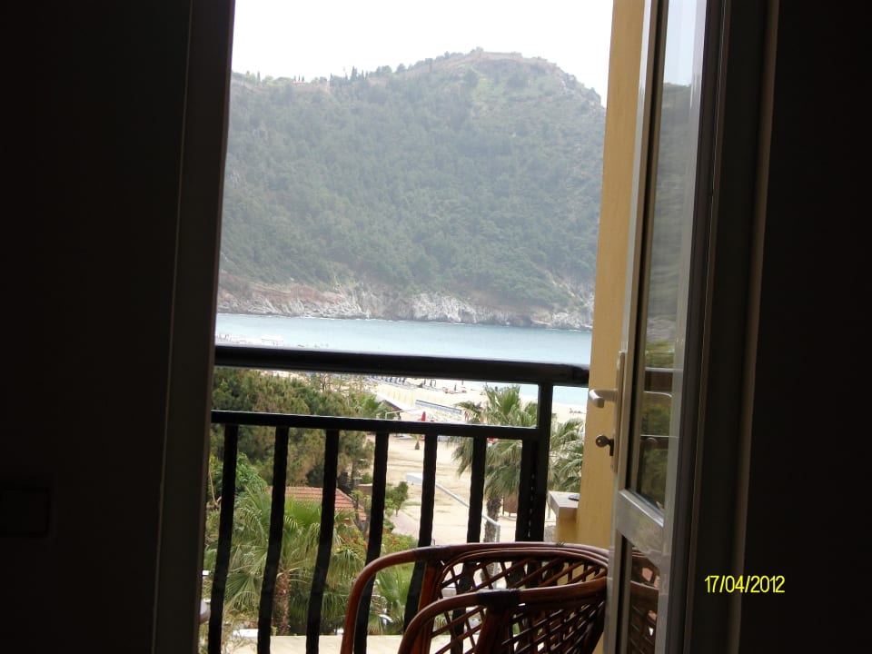 Blick vom Bett aus! Hotel Aroma