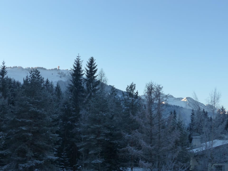 Blick vom Wohnküchen Balkon Pension Grieseltal