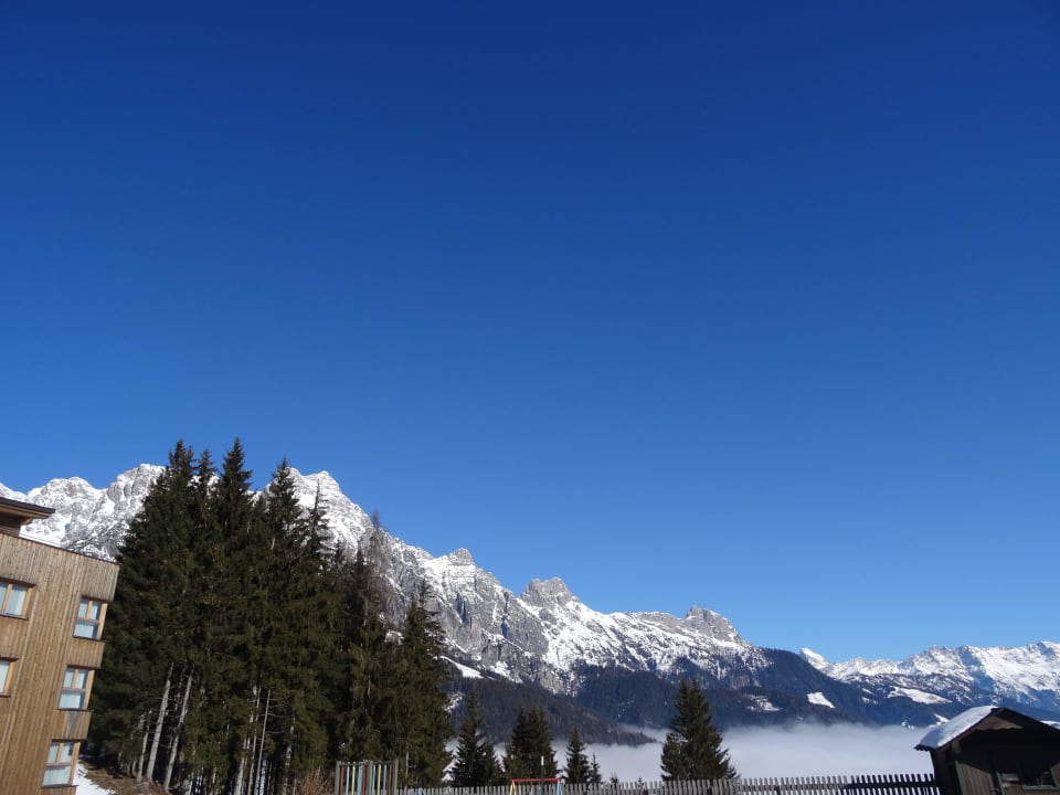 Ausblick Holzhotel Forsthofalm