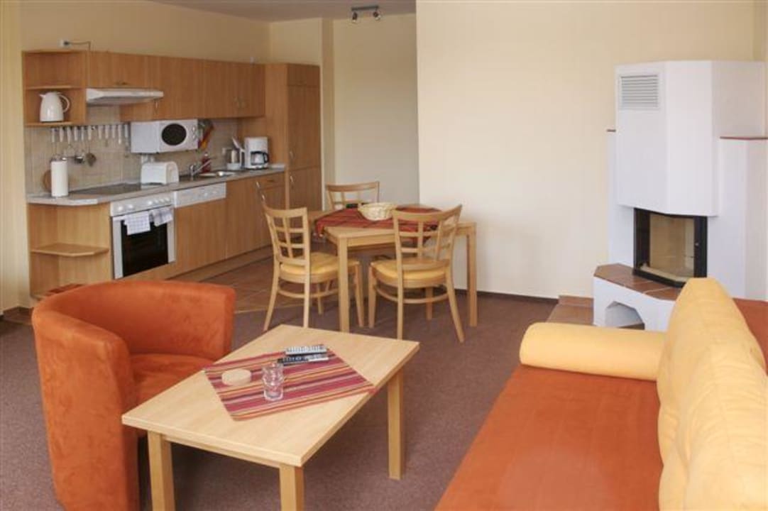 Wohnzimmer Apartmenthaus Am Grienericksee