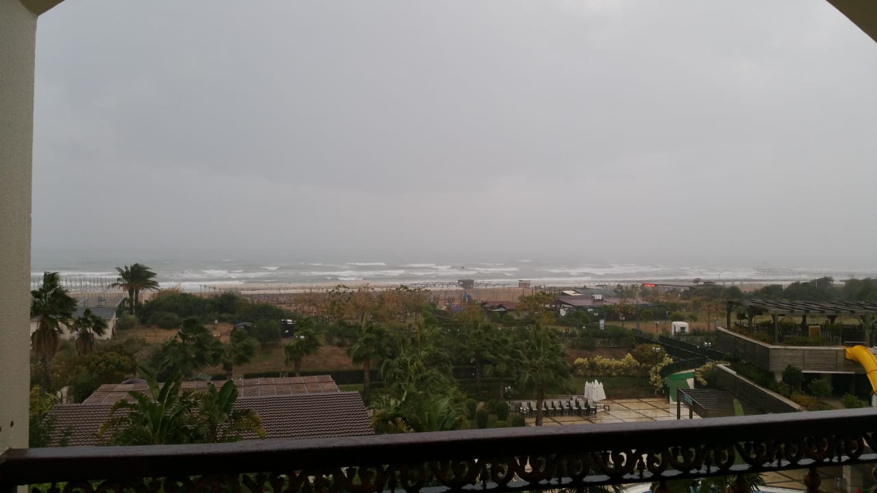 Heute mal Unwetter Blick vom Balkon Zimmer 4312 Diamond Excellence Resort & Spa