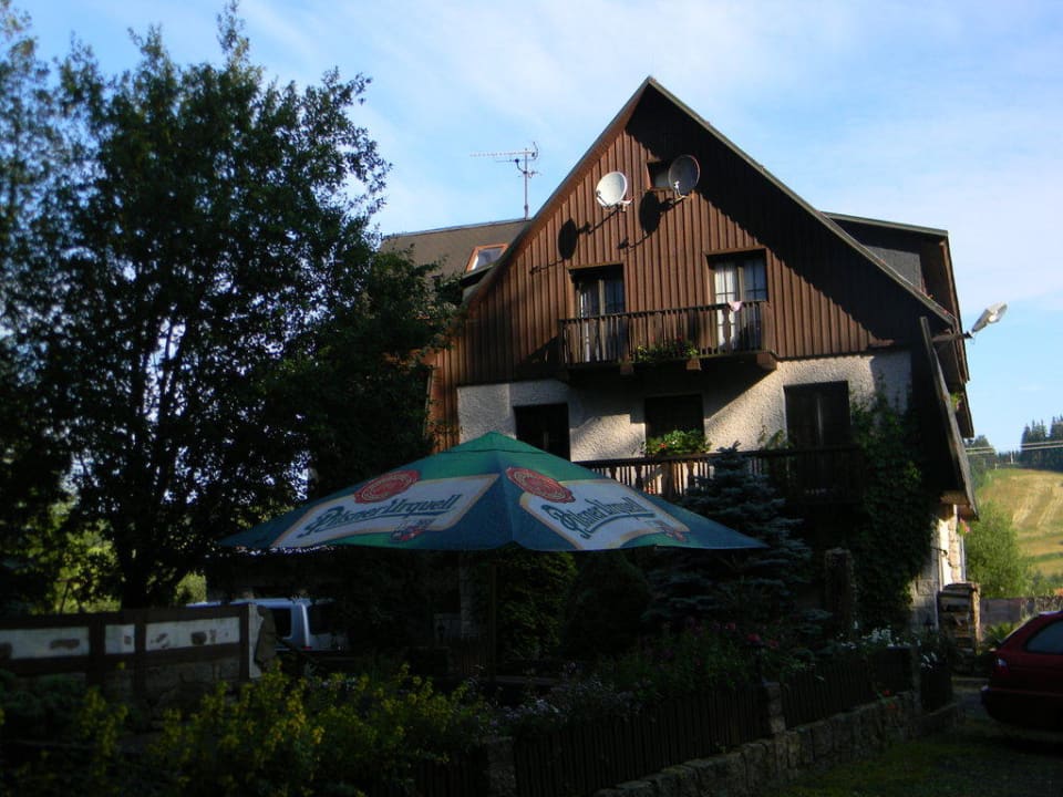 Hotel a vnější posezení Hotel Na Vyhlídce