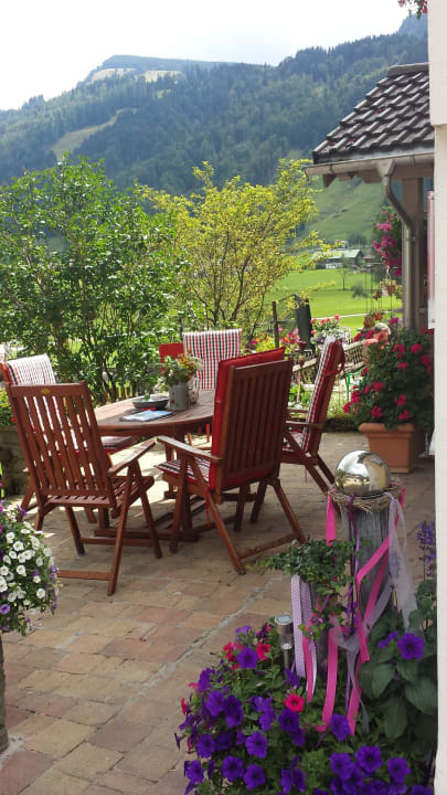 Gemütliche Terrasse Ferienhof Felder