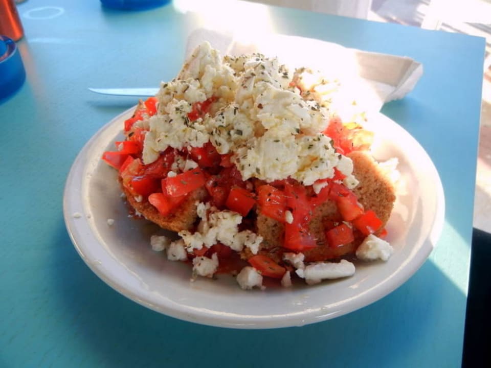 Tomatensalat an der Poolbar Hotel Tigaki's Star