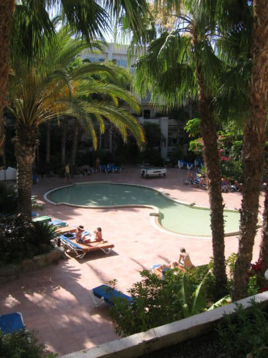 Aussicht vom Zimmer auf den Kinderpool Tabaiba Princess
