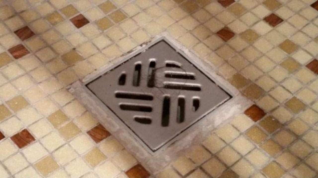 Haare im Abfluss der Duschkabine Hipotel Paris Buttes Chaumont