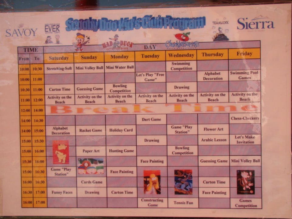 Мини клуб Savoy Sharm El Sheikh