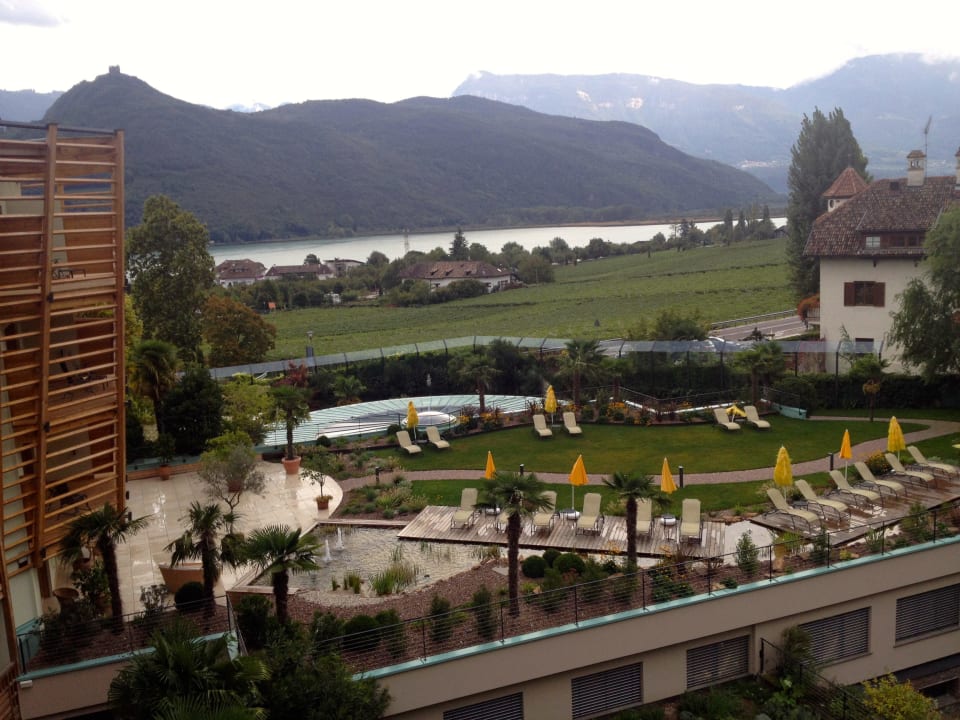 Blick von Juniorsuite Attico #409 Lake Spa Hotel SEELEITEN