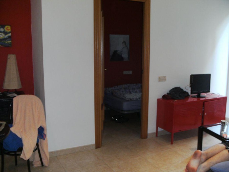 Wohnzimmer und Eingang Schlafzimmer  Apartments Barcelona-Home