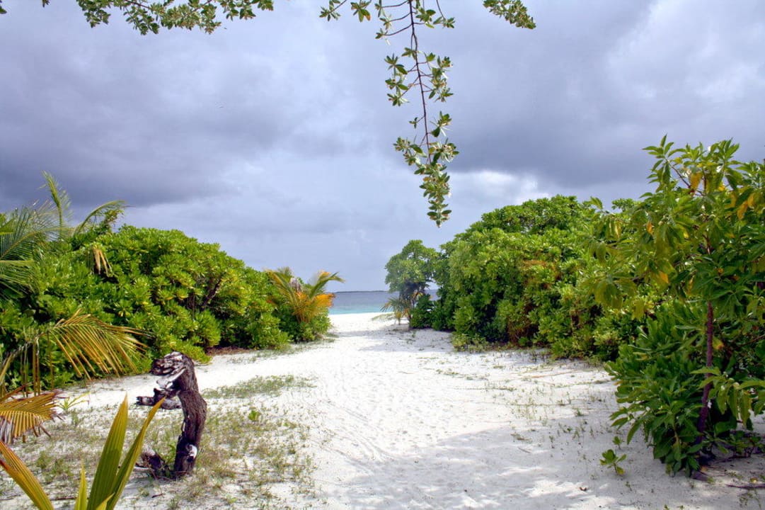 Ausblick von unserer Veranda Adaaran Select Meedhupparu Island Resort - Premium All Inclusive